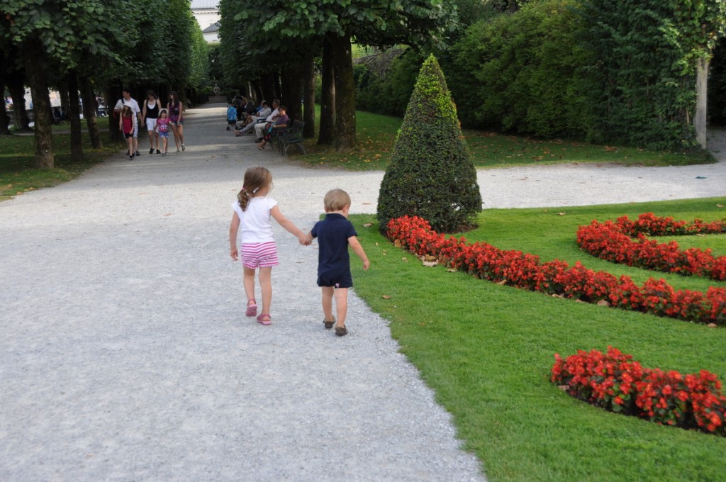 The gardens of Mirabellgarten are a beautiful set of gardens next to Mirabell Palace in Salzburg.